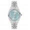Philipp Plein Date Superlative PWYFA0726 Three Hands Ανοξείδωτο ατσάλι Μπρασελέ Γαλάζιο χρώμα καντράν