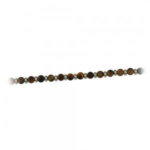 Men's steel bracelet with semiprecious crystals Code 011365