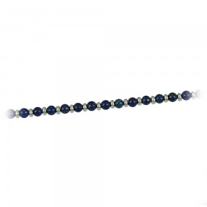 Men's steel bracelet with semiprecious crystals Code 011366