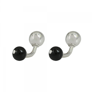 Men’s cufflinks of Silver 925 and Agate Plated Code 011843