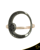 Ring Crescent Full Black color Brilliant Pink gold K14 with black color plating Code 11504
