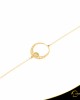 Βραχιόλι Crescent Full Brilliant Κίτρινος χρυσός Κ14 Κωδικός 6269
