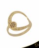 Δαχτυλίδι Crescent Full Light Brown color Brilliant Κίτρινος χρυσός Κ14 Κωδικός 6811