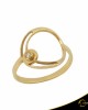 Δαχτυλίδι Crescent Small Single Brilliant Κίτρινος χρυσός Κ14 Κωδικός 7099