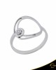 Δαχτυλίδι Crescent Small Single Brilliant Λευκός χρυσός Κ14 Κωδικός 7100