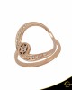 Δαχτυλίδι Crescent Full Brilliant Ροζ χρυσός Κ14 Κωδικός 7102