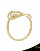 Δαχτυλίδι Crescent Single Brilliant Κίτρινος χρυσός Κ14 Κωδικός 7138