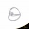 Δαχτυλίδι Crescent Single Brilliant Λευκός χρυσός Κ14 Κωδικός 7139