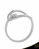 Δαχτυλίδι Crescent Single Brilliant Λευκός χρυσός Κ14 Κωδικός 7139