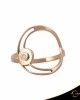 Δαχτυλίδι Crescent Single Brilliant Ροζ χρυσός Κ14 Κωδικός 7140