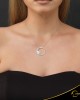 Κολιέ Crescent Large Full Ocean Blue Brilliant Λευκός χρυσός Κ14 Κωδικός 9226