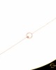 Βραχιόλι Crescent Single Ocean Blue Brilliant Ροζ χρυσός Κ14 Κωδικός 9243