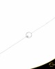Βραχιόλι Crescent Single Brilliant Λευκός χρυσός Κ14 Κωδικός 9246
