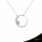 Κολιέ Crescent Small Full Brilliant Λευκός χρυσός Κ14 Κωδικός 9250