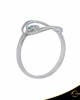 Δαχτυλίδι Crescent Small Single Ocean Blue Brilliant Λευκός χρυσός Κ14 Κωδικός 9269