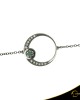 Βραχιόλι Crescent Full Brilliant Λευκός χρυσός με μαύρη επιμετάλλωση Κ14 Κωδικός 6266
