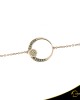 Βραχιόλι Crescent Full Ocean Blue Brilliant Ροζ χρυσός Κ14 Κωδικός 6268