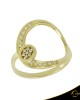 Δαχτυλίδι Crescent Full Brilliant Κίτρινος χρυσός Κ14 Κωδικός 6813