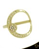 Δαχτυλίδι Crescent Full Brilliant Κίτρινος χρυσός Κ14 Κωδικός 6813