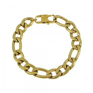 Bracelet made of yellow gold plated Steel Code 008303