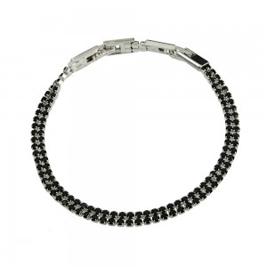 Bracelet made of Steel Zircon Code 008943