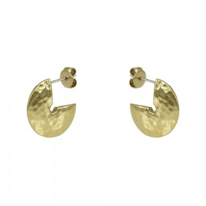 Earrings made of Yellow gold plated steel Code 009186