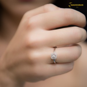 Diamond ring  White gold K18 Code 006665