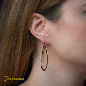 Earring rings Yellow gold K14 Code 007469