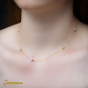 Necklace Girl shape Yellow gold K14 Code 007570