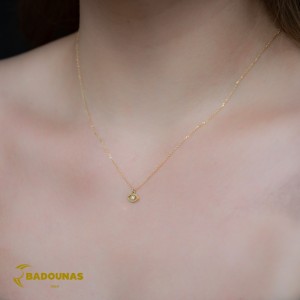 Necklace Yellow gold K14 with Diamond Code 008498