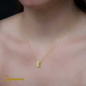Necklace Yellow gold K14 with diamond Code 008502