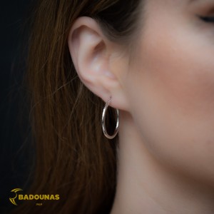 Earring rings White gold K14 Code 008784