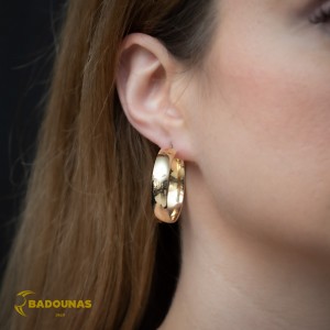 Earring rings Yellow gold K14 Code 009218
