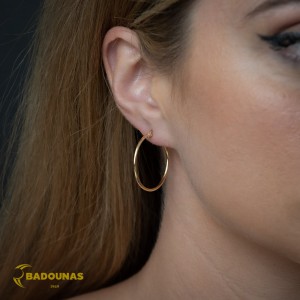 Earring rings Yellow gold K14 Code 011085