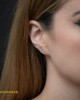 Σκουλαρίκια Κίτρινος χρυσός Κ14 με ημιπολύτιμες πέτρες Κωδικός 011758