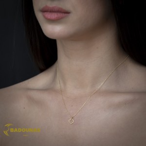 Κολιέ Σταυρός Κίτρινος χρυσός Κ14 Κωδικός 014804