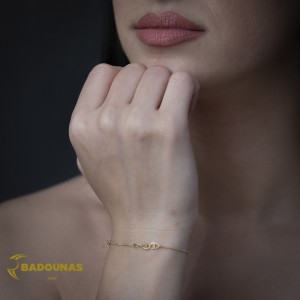 Βραχιόλι Κίτρινος χρυσός Κ14 Κωδικός 014757