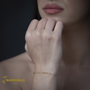 Βραχιόλι Κίτρινος χρυσός Κ14 Κωδικός 014778