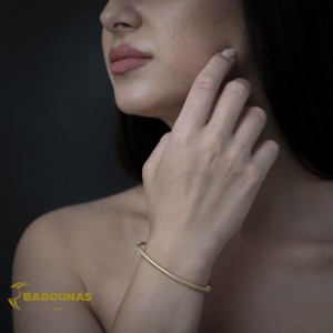 Χειροπέδα Κίτρινος χρυσός K14 Κωδικός 015768