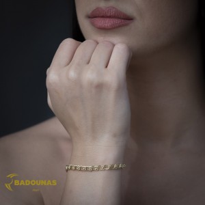 Βραχιόλι Κίτρινος χρυσός Κ14 Κωδικός 015780