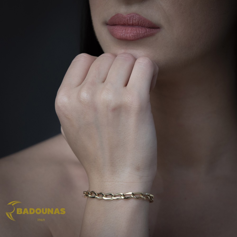 Βραχιόλι Κίτρινος χρυσός Κ14 Κωδικός 015781