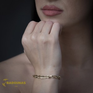 Βραχιόλι Κίτρινος χρυσός Κ14 Κωδικός 015781