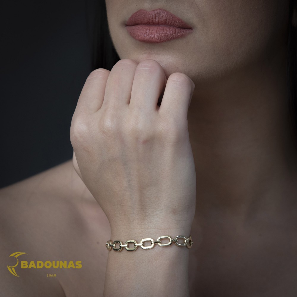 Βραχιόλι Κίτρινος χρυσός Κ14 Κωδικός 015782