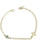Bracelet for baby Cross Yellow gold K9 with eye motif Code 009560