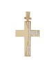 Women’s cross Pink gold K14 with semiprecious crystals Code 004008