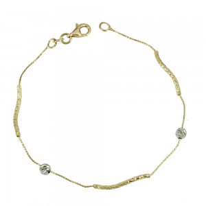Bracelet  Yellow and white gold K14 Code 005660