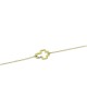 Bracelet Yellow gold K14 with diamond Code 006544 