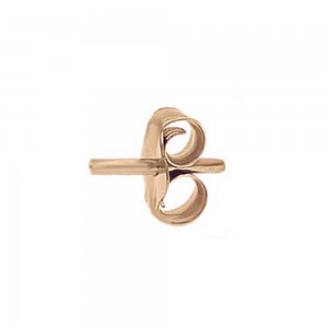 Earrings Pink gold K14 with semiprecious stone - Paraiba Code 007199