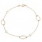 Bracelet  Pink gold K14 with diamonds Code 007315
