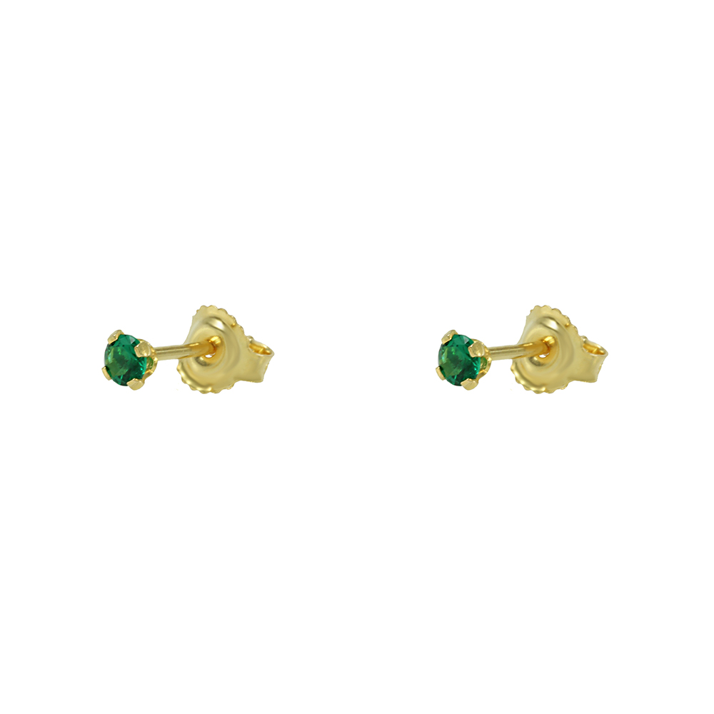Earrings for baby girl Yellow gold K14 Code 007625